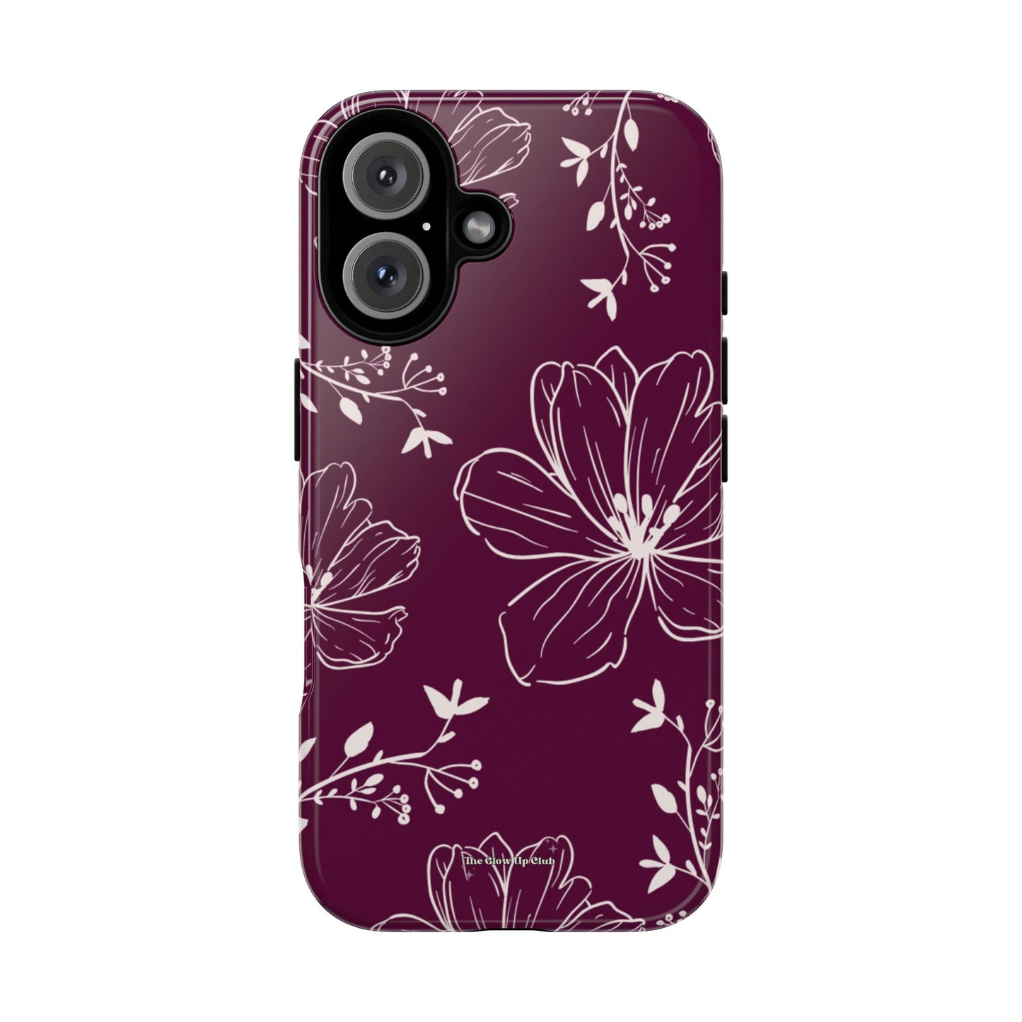 Realistic flowers burgundy - tough case