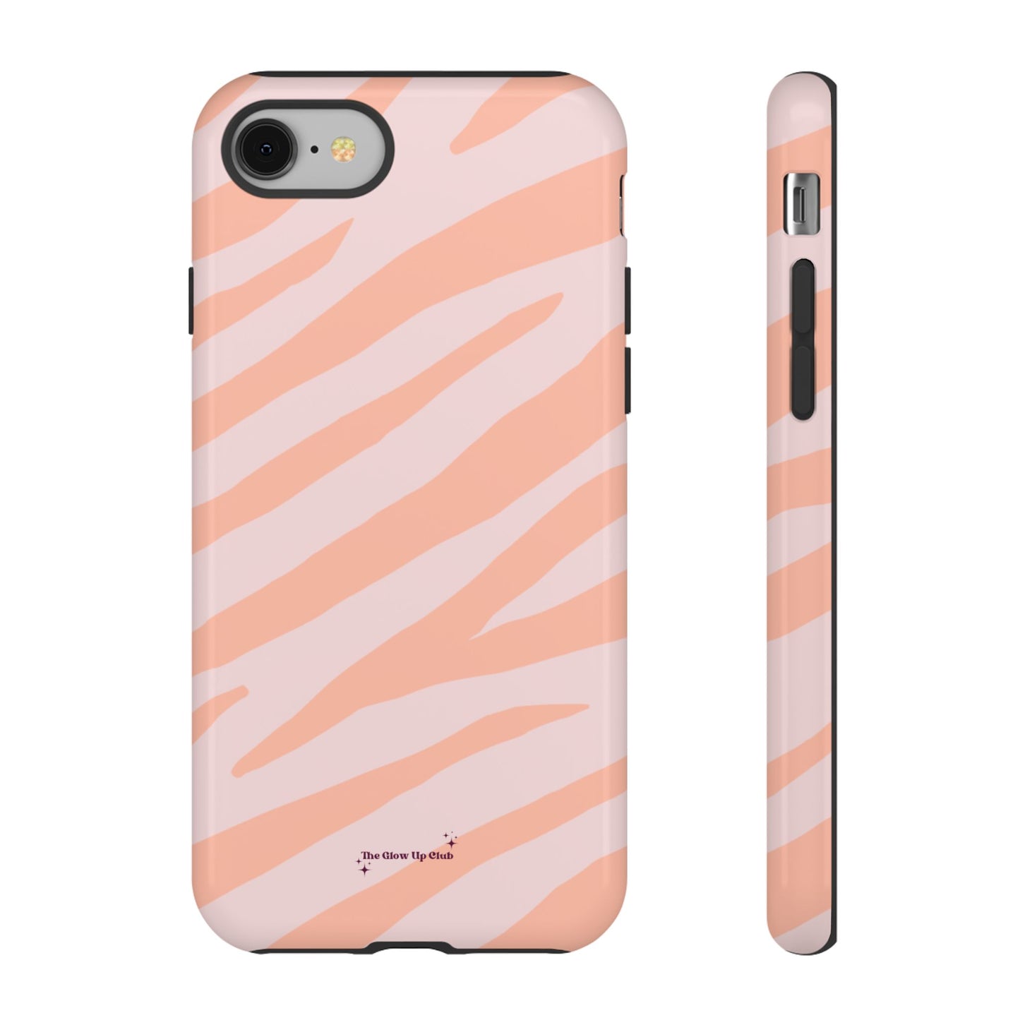 Zebra print orange - tough case