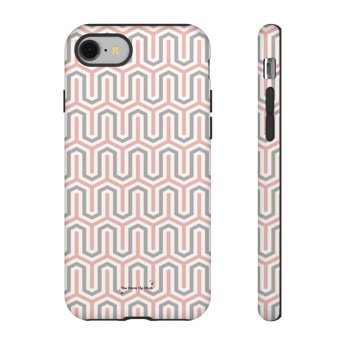 Pink grey pattern - tough case