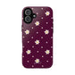 Flowers and dots burgundy - tough case