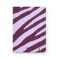 Zebra print purple Journal