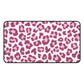 Leopard print double pink - Desk Mat