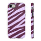 Zebra print purple - tough case