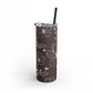 Realistic flowers grey Tumbler, 20oz