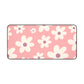 Floral pattern dark pink - Desk Mat