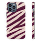 Zebra print cream - tough case