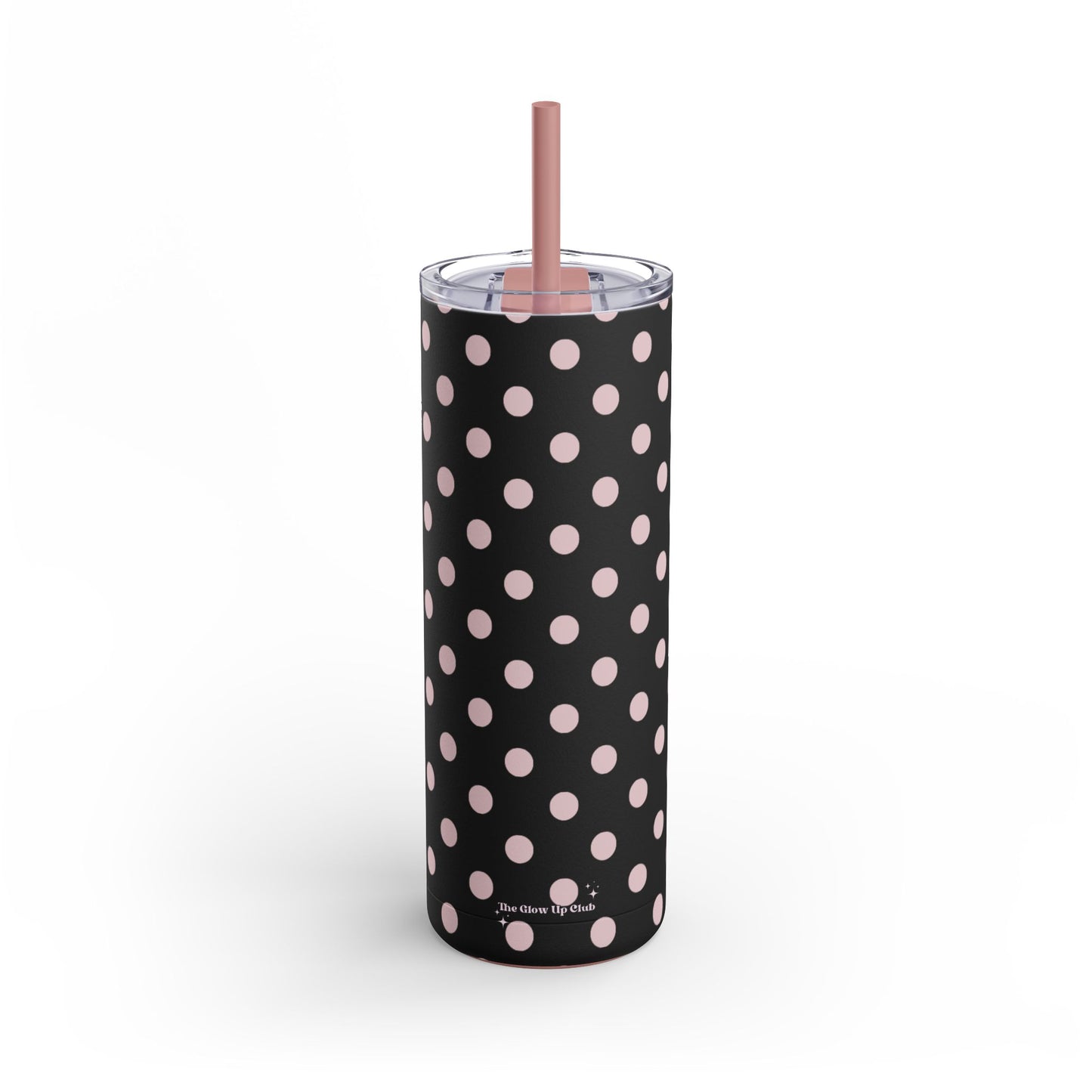 Black pink dots Tumbler, 20oz