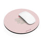 Sometimes all I need is, pink - Round Small Mouse Pad