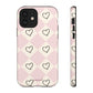 Pink heart checkers - tough case