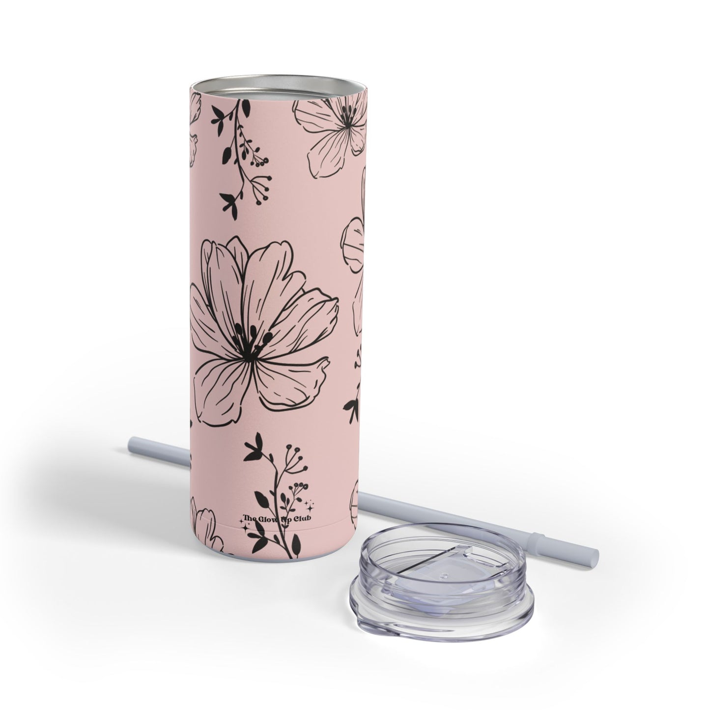 Realistic flowers pink Tumbler, 20oz