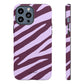 Zebra print purple - tough case