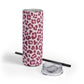 Leopard print double pink Tumbler, 20oz