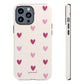 Cream heart pattern - tough case