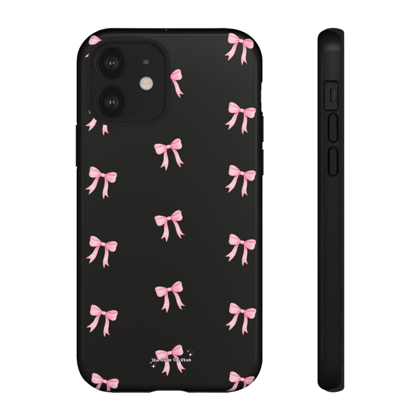 Crooked ribbon pattern black - tough case