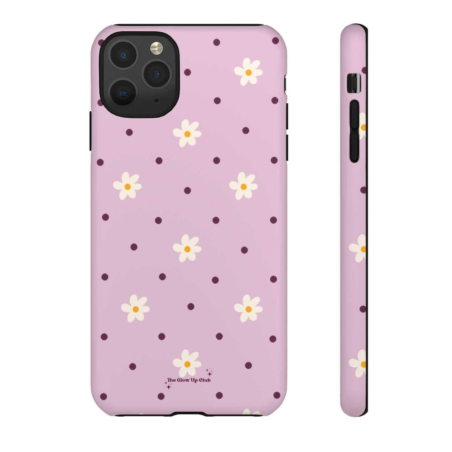 Flowers and dots pink - tough case