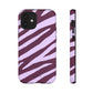 Zebra print purple - tough case