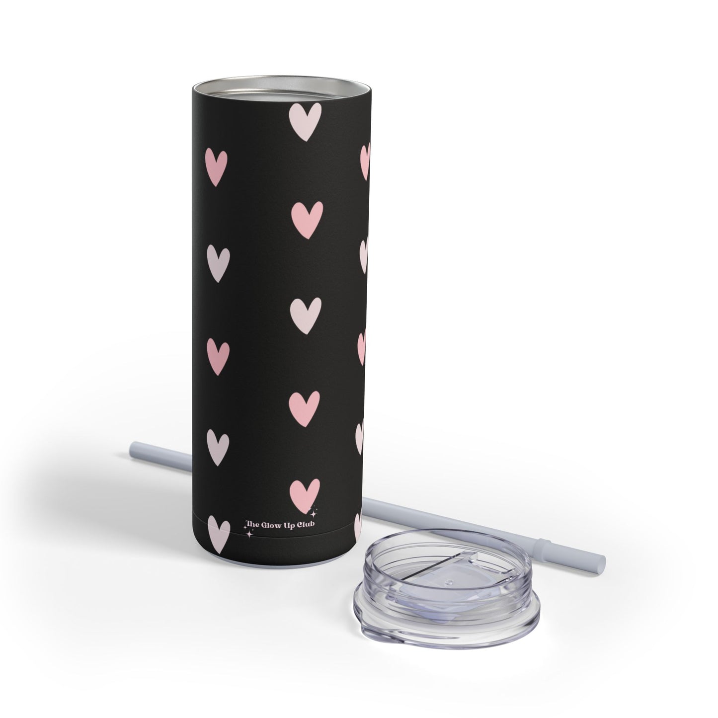 Black heart pattern Tumbler, 20oz