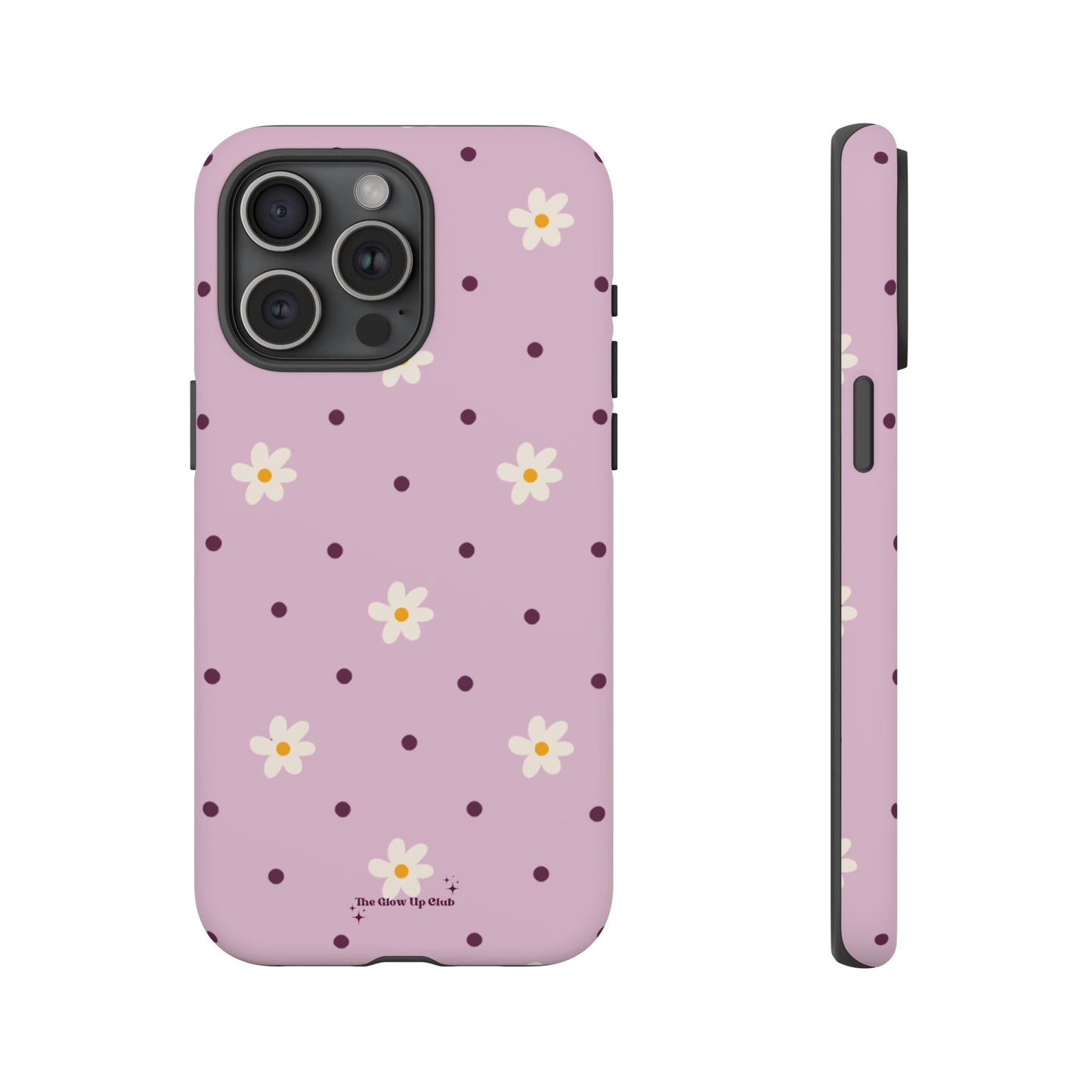 Flowers and dots pink - tough case