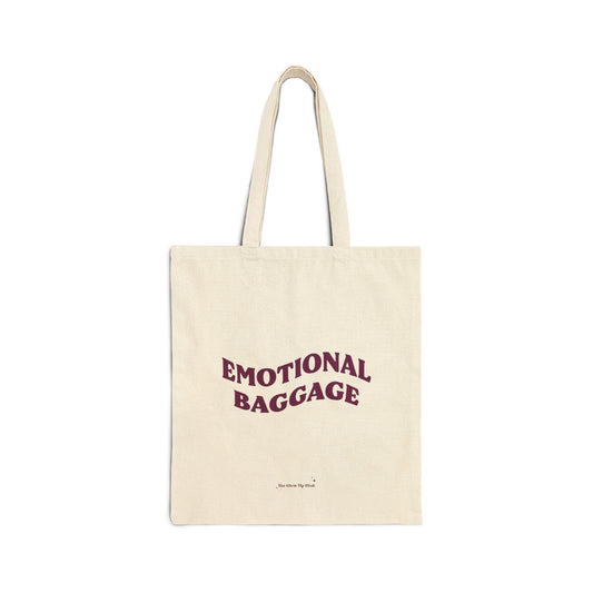 Emotional baggage - Cotton Canvas Tote Bag