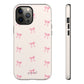 Crooked ribbon pattern cream - tough case