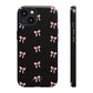 Crooked ribbon pattern black - tough case