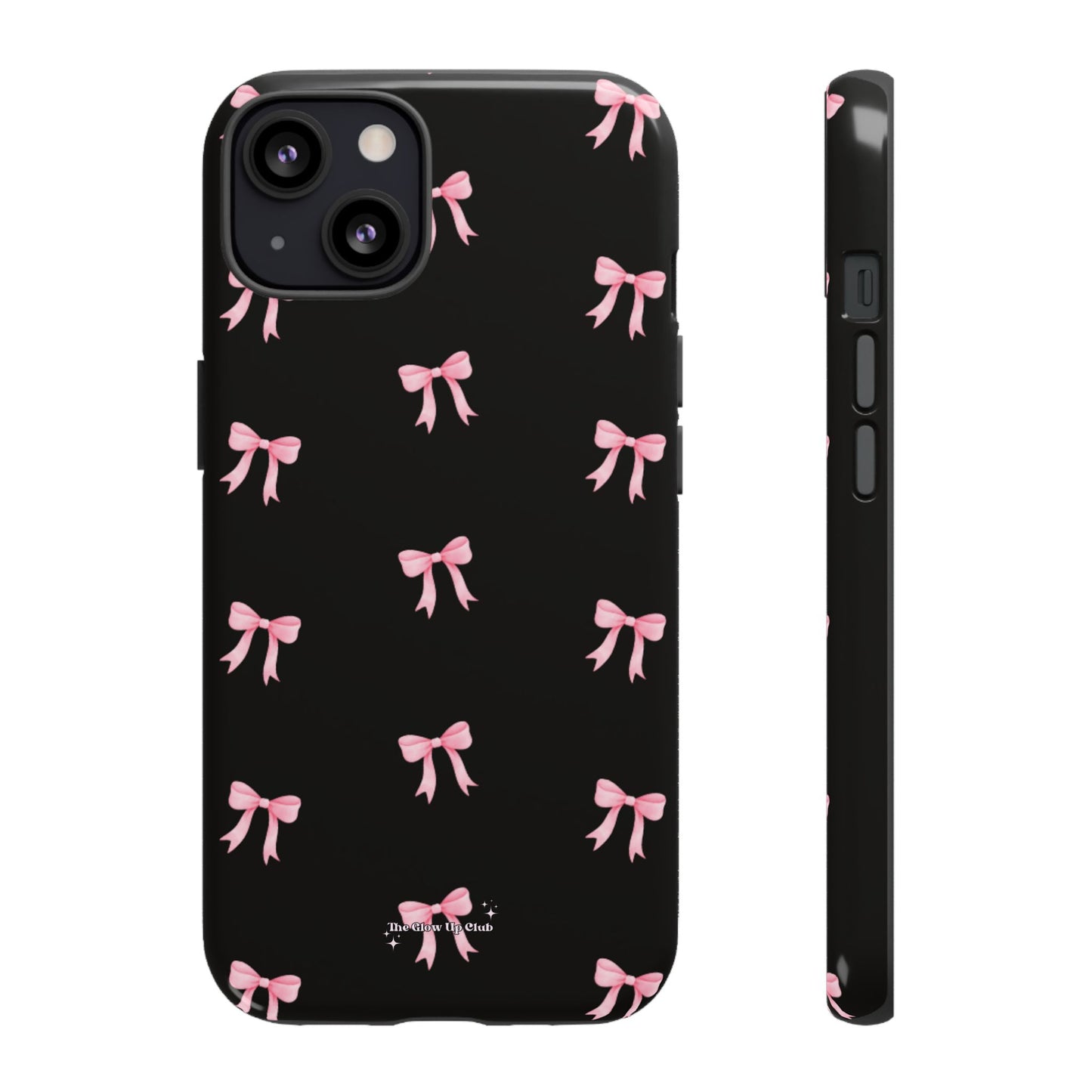 Crooked ribbon pattern black - tough case