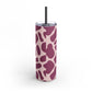 Burgundy giraffe Tumbler, 20oz