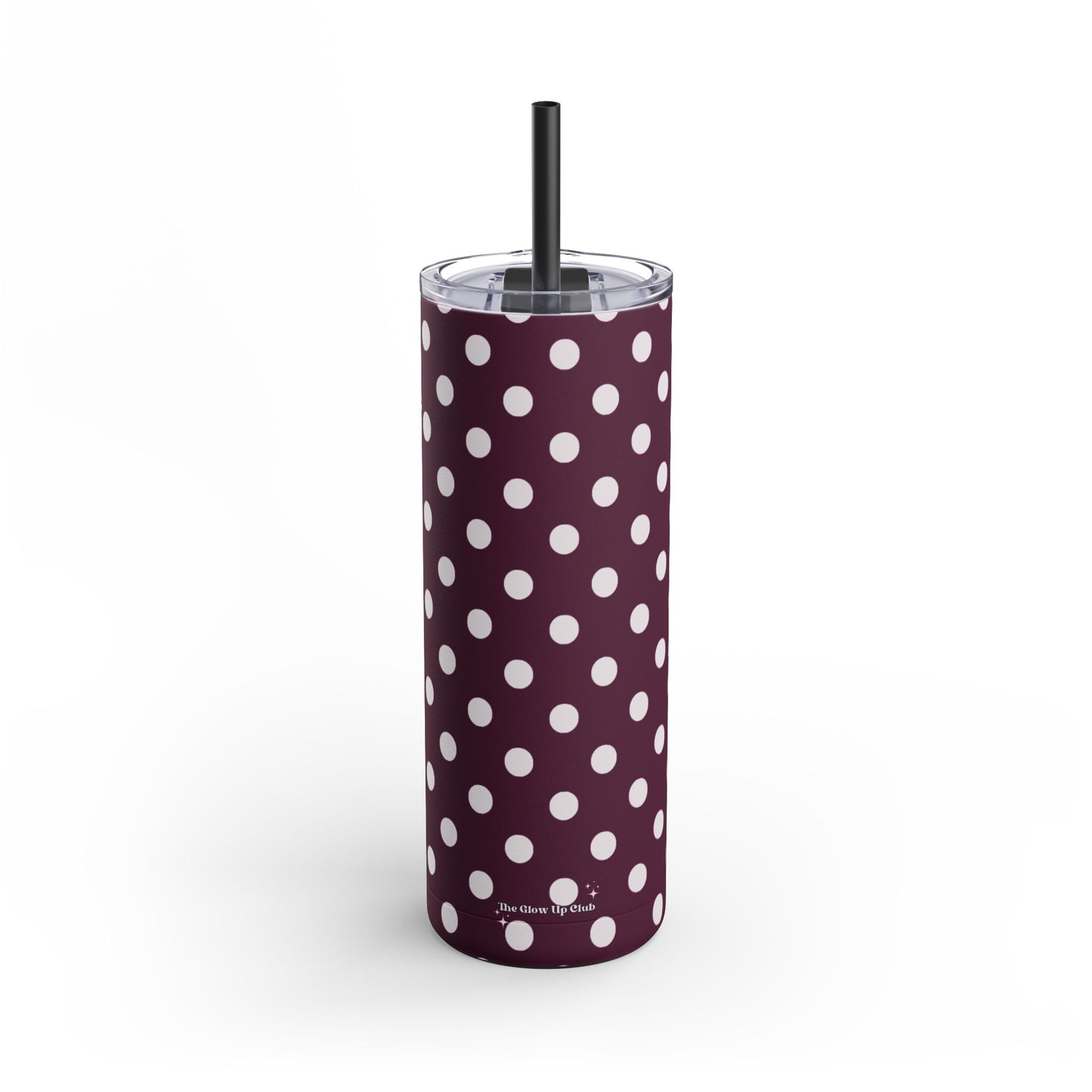 Burgundy dots Tumbler, 20oz