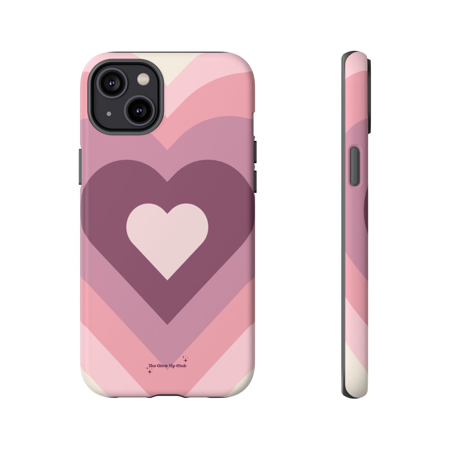 Heart layers pink - tough case