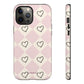 Pink heart checkers - tough case