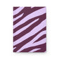 Zebra print purple Journal