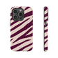 Zebra print cream - tough case