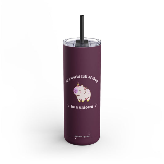 In a world full of sheep burgundy Tumbler, 20oz