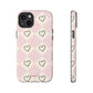 Pink heart checkers - tough case