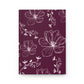 Realistic flowers burgundy Journal