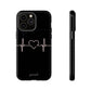 Heart line black - tough case