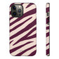 Zebra print cream - tough case