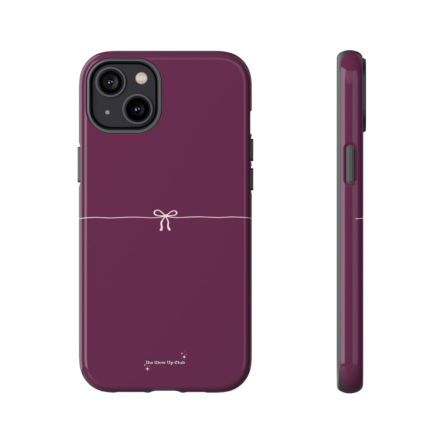 Simple ribbon burgundy - tough case