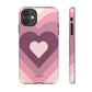 Heart layers pink - tough case