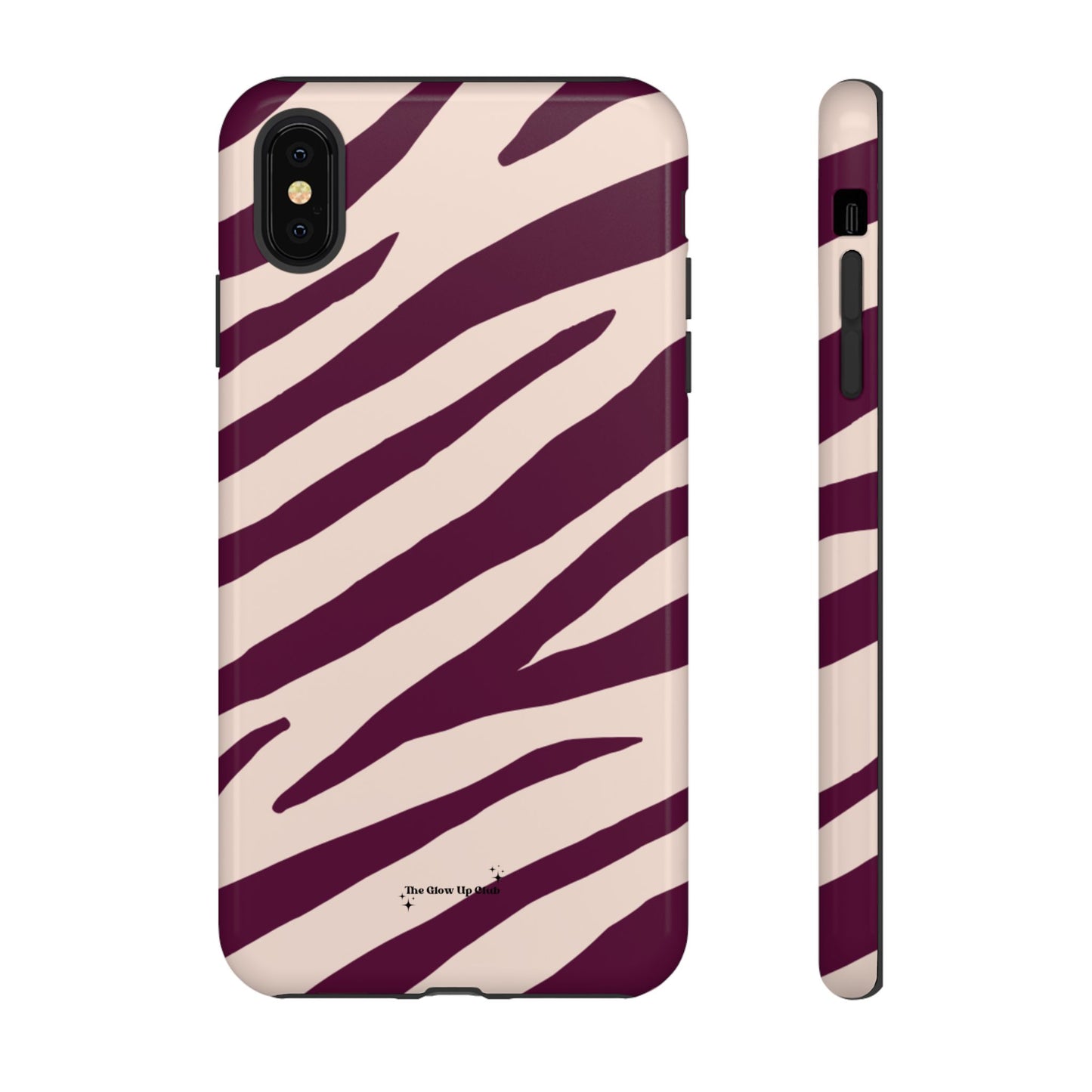 Zebra print cream - tough case