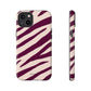 Zebra print cream - tough case