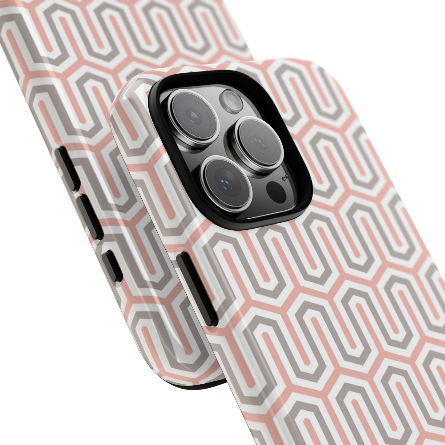 Pink grey pattern - tough case