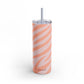 Zebra pink orange print Tumbler, 20oz