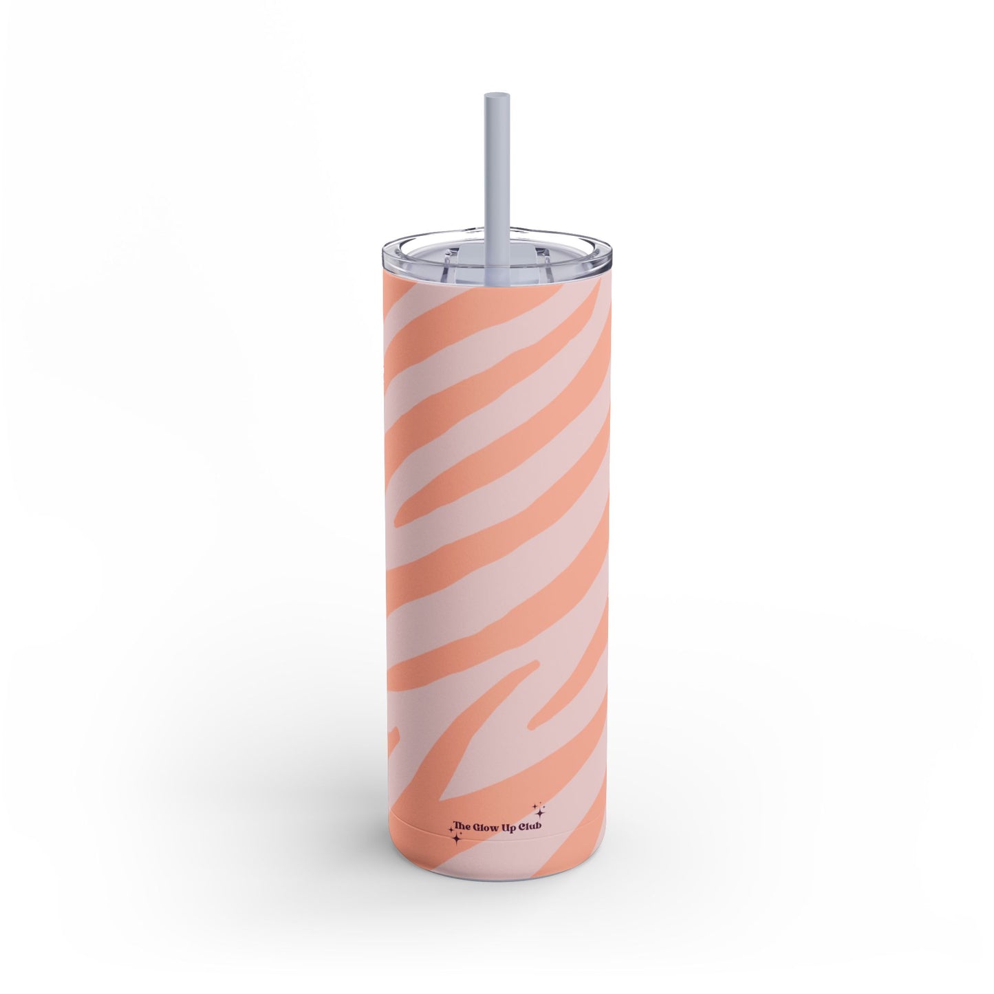 Zebra pink orange print Tumbler, 20oz