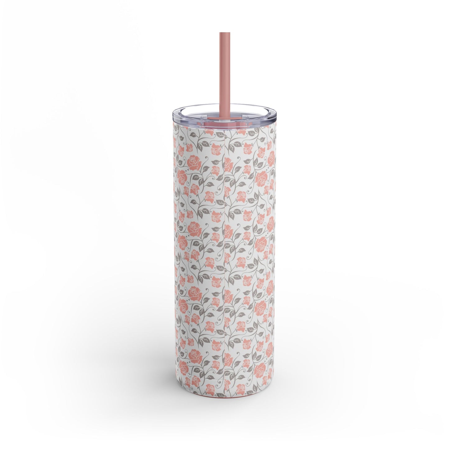 Small roses cream Tumbler, 20oz