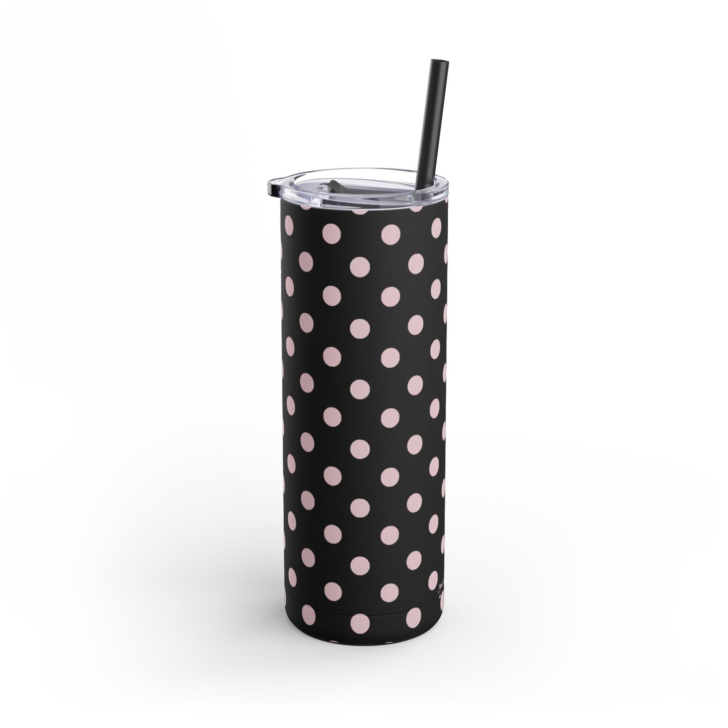 Black pink dots Tumbler, 20oz