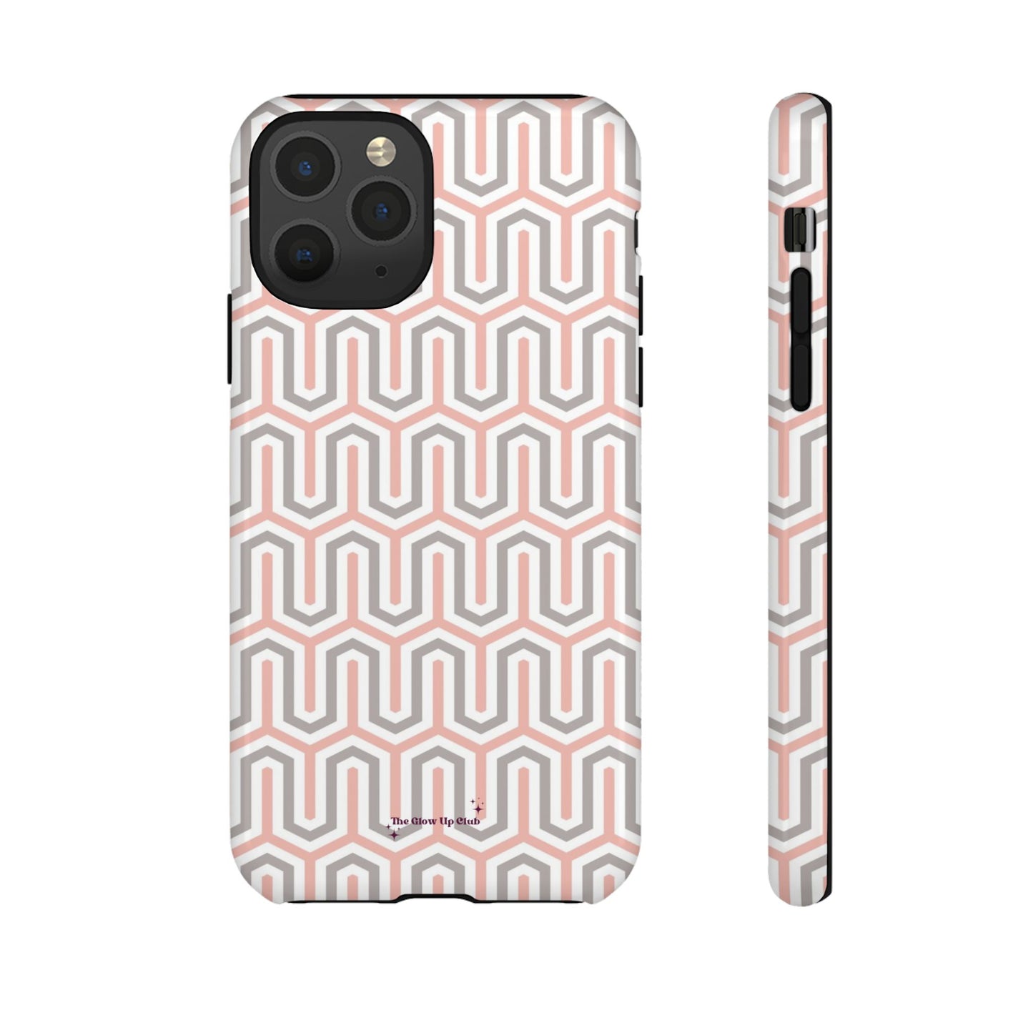 Pink grey pattern - tough case