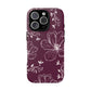 Realistic flowers burgundy - tough case