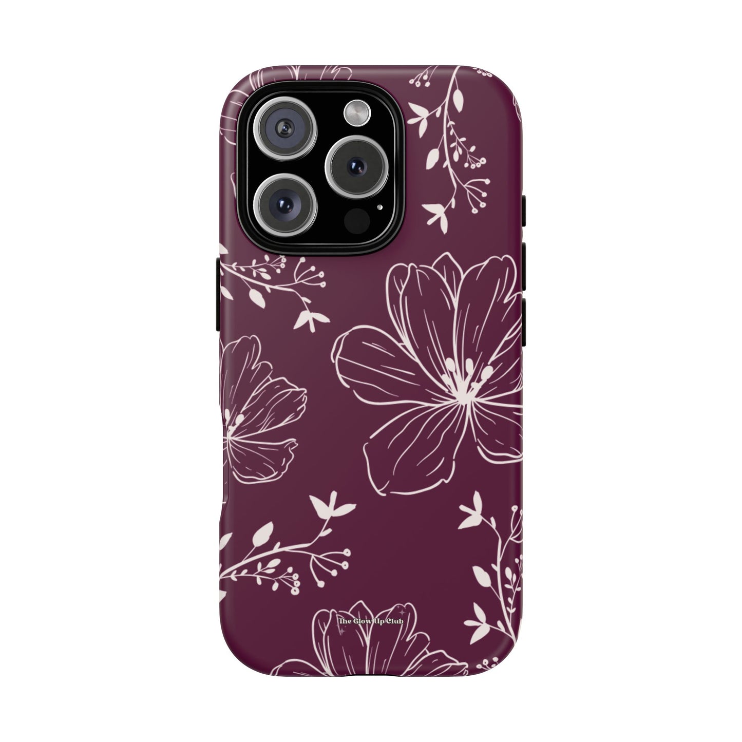 Realistic flowers burgundy - tough case