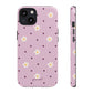 Flowers and dots pink - tough case